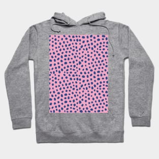 Blue and Pink Animal Print Pattern Hoodie